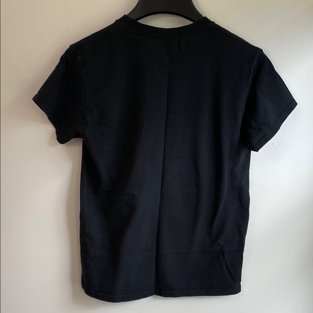 Gildan Black Short Sleeve Dunkin' Donuts Tee with Skeleton Holding Coffee Cup S - Picture 7 of 8